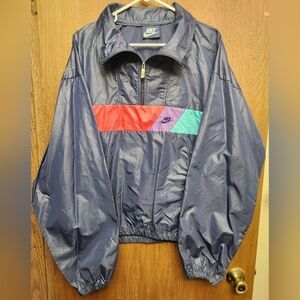 Nike Vintage Windbreaker Jacket - Navy, Red, Teal